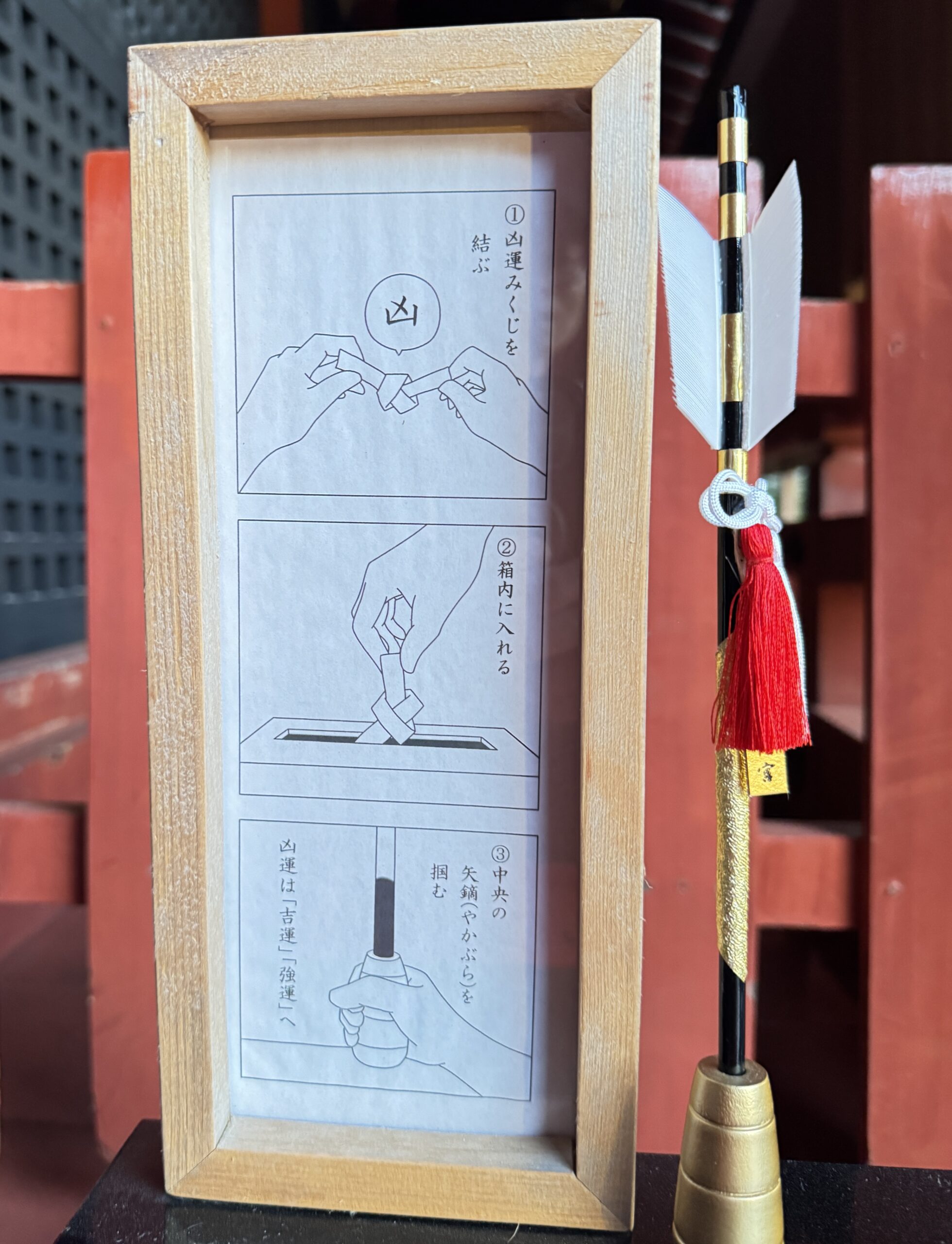 鶴岡八幡宮・凶みくじの結び方