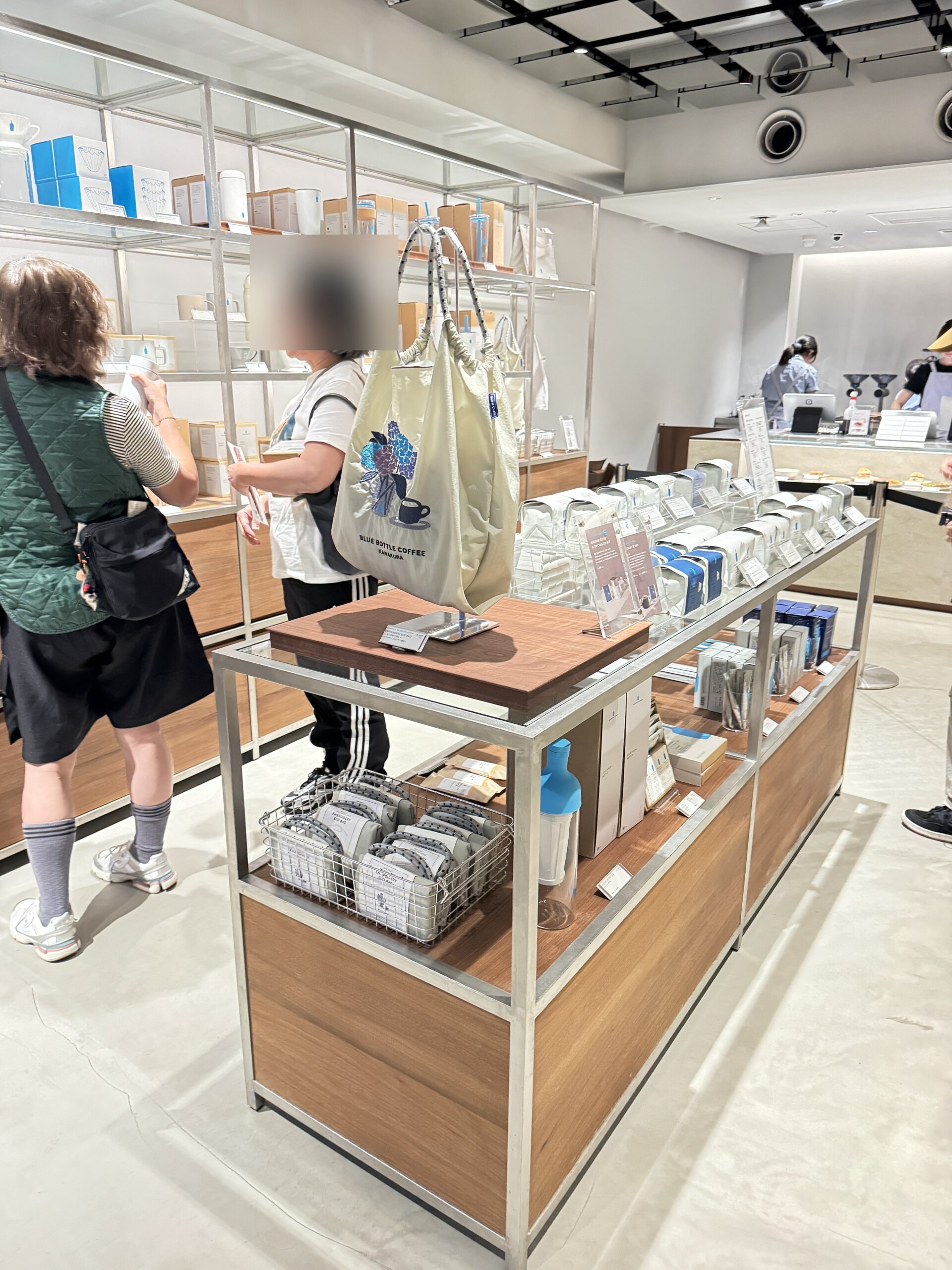 ブルーボトルコーヒーのグッズ売り場